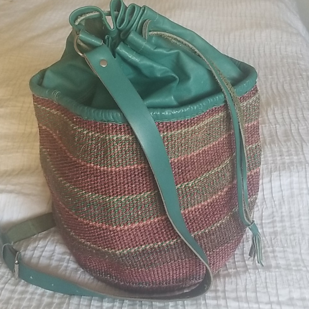 Straw Shoulder Sling Bag